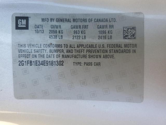 2G1FB1E34E9181302 - 2014 CHEVROLET CAMARO LT 银色 照片 13