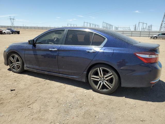 1HGCR2F53GA142446 - 2016 HONDA ACCORD SPORT BLUE photo 2