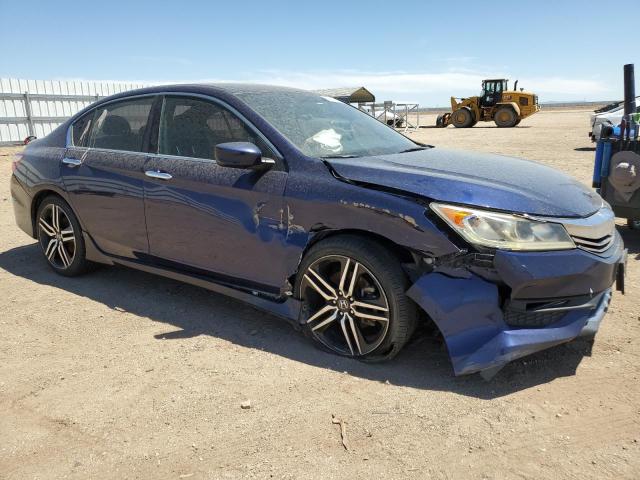 1HGCR2F53GA142446 - 2016 HONDA ACCORD SPORT BLUE photo 4