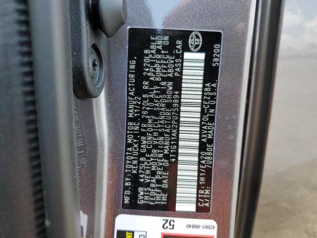 4T1G11AK2PU759894 - 2023 TOYOTA CAMRY SE NIGHT SHADE CHARCOAL photo 13