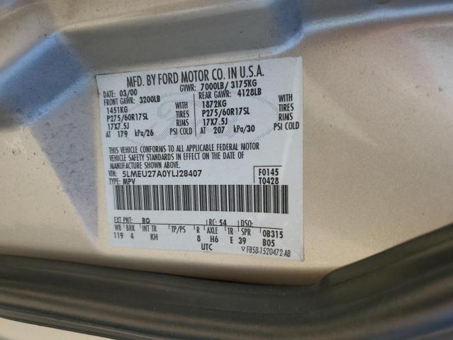 5LMEU27A0YLJ28407 - 2000 LINCOLN NAVIGATOR 棕色 照片 13