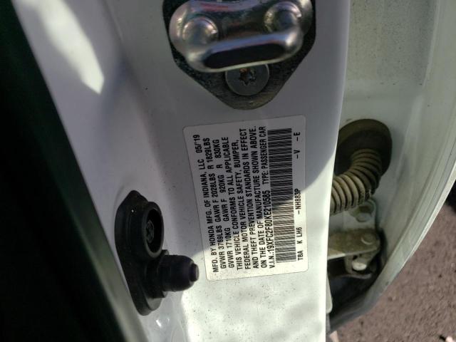 19XFC2F80KE210585 - 2019 HONDA CIVIC SPORT 白色 照片 12