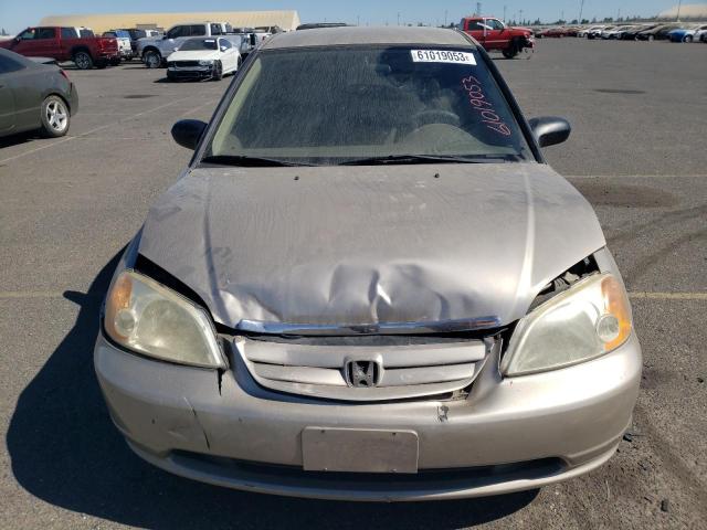 JHMES16582S003100 - 2002 HONDA CIVIC LX TAN photo 5