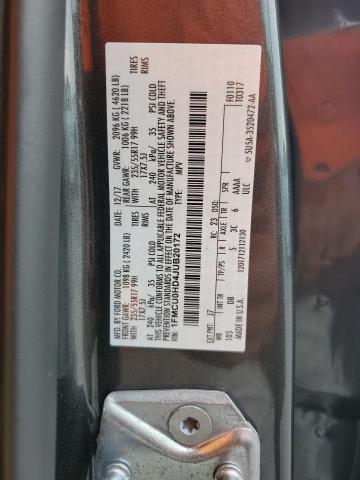 1FMCU0HD4JUB20172 - 2018 FORD ESCAPE SEL ნაცრისფერი ფოტო 13