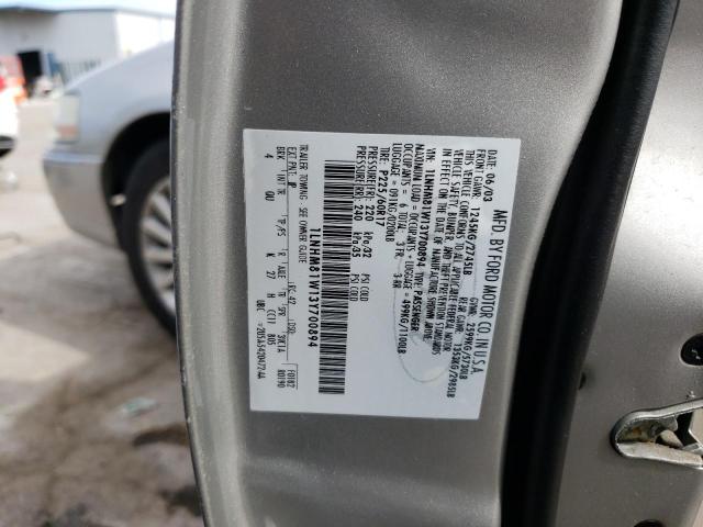 1LNHM81W13Y700894 - 2003 LINCOLN TOWN CAR EXECUTIVE SILVER photo 12