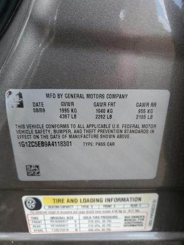 1G1ZC5EB9A4118301 - 2010 CHEVROLET MALIBU 1LT TAN photo 12