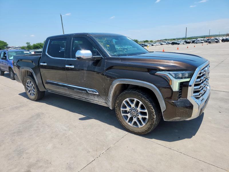 5TFMA5AB9NX003540 - 2022 TOYOTA TUNDRA CREWMAX PLATINUM BROWN photo 4