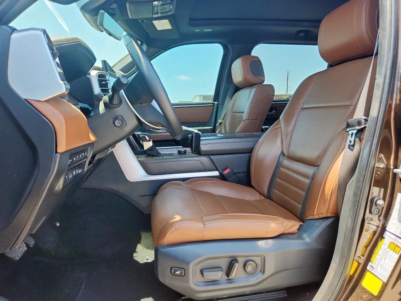 5TFMA5AB9NX003540 - 2022 TOYOTA TUNDRA CREWMAX PLATINUM BROWN photo 7