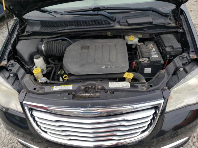 2C4RC1CG4DR536393 - 2013 CHRYSLER TOWN & COU TOURING L BLACK photo 12