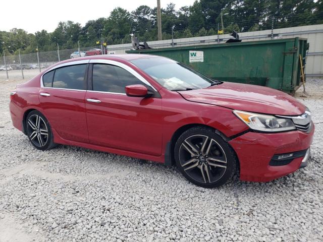 1HGCR2F10HA043677 - 2017 HONDA ACCORD SPORT SPECIAL EDITION RED photo 4