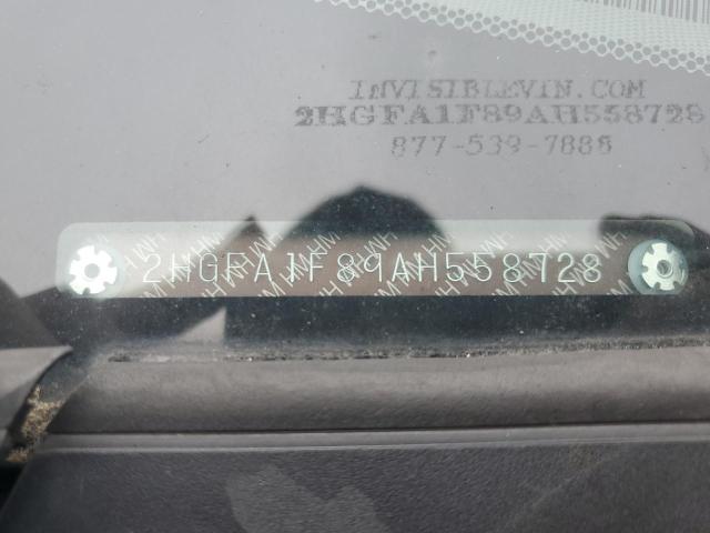 2HGFA1F89AH558728 - 2010 HONDA CIVIC EX ყავისფერი ფოტო 12