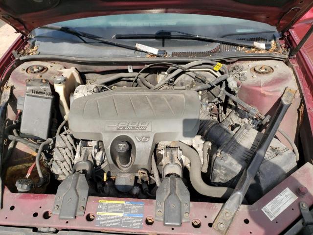 2G2WP552X81156547 - 2008 PONTIAC GRAND PRIX 勃艮第红 照片 11