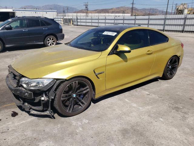 WBS3R9C53GK336358 - 2016 BMW M4 YELLOW photo 1