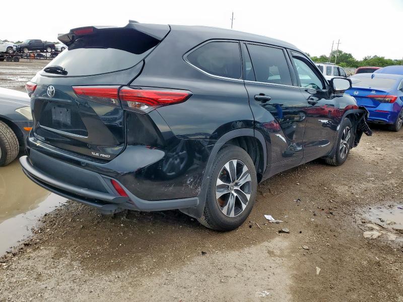 5TDHZRBH1MS059853 - 2021 TOYOTA HIGHLANDER XLE BLACK photo 3