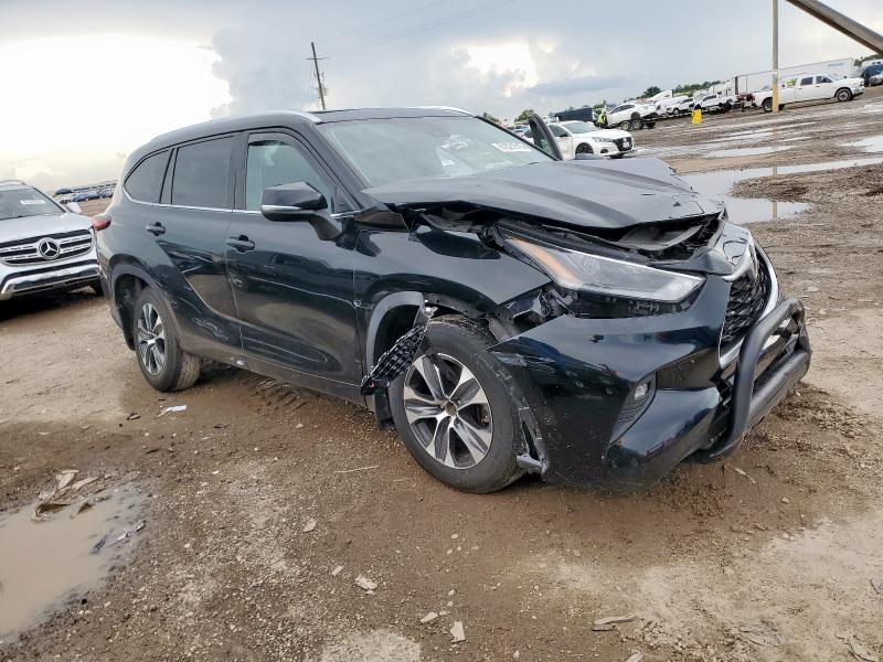 5TDHZRBH1MS059853 - 2021 TOYOTA HIGHLANDER XLE BLACK photo 4
