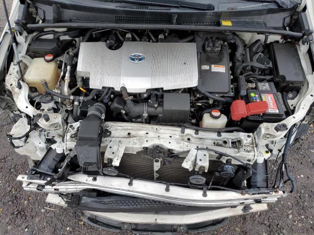 JTDKBRFU6G3504191 - 2016 TOYOTA PRIUS WHITE photo 11
