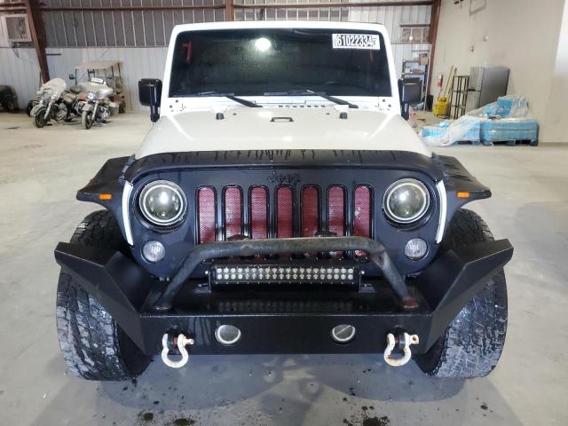 1C4BJWDGXEL283304 - 2014 JEEP WRANGLER U SPORT WHITE photo 5