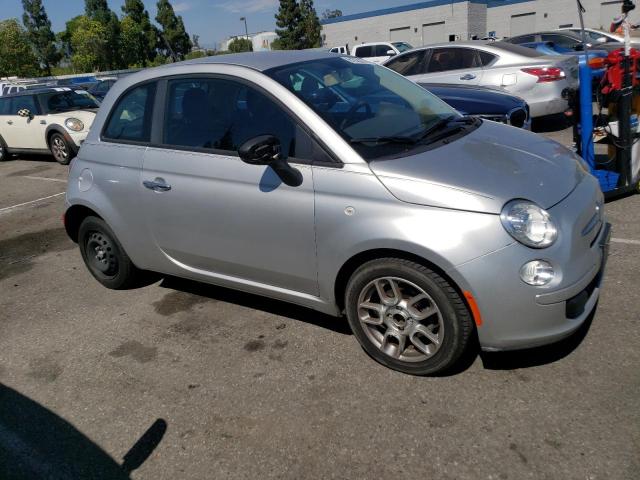 3C3CFFAR2CT124066 - 2012 FIAT 500 POP SILVER photo 4