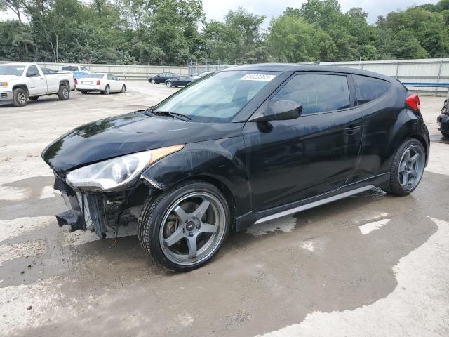 KMHTC6AE4EU206886 - 2014 HYUNDAI VELOSTER TURBO BLACK photo 1