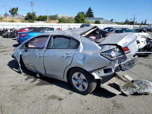 19XFB2F56DE271340 - 2013 HONDA CIVIC LX SILVER photo 2