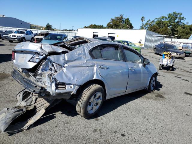 19XFB2F56DE271340 - 2013 HONDA CIVIC LX SILVER photo 3