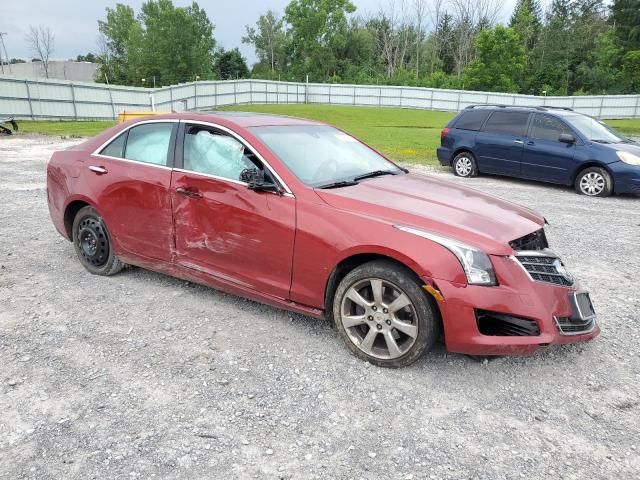 1G6AH5RX1E0131166 - 2014 CADILLAC ATS LUXURY RED photo 4