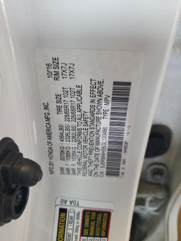 5J6RM4H55GL133486 - 2016 HONDA CR-V EX WHITE photo 14
