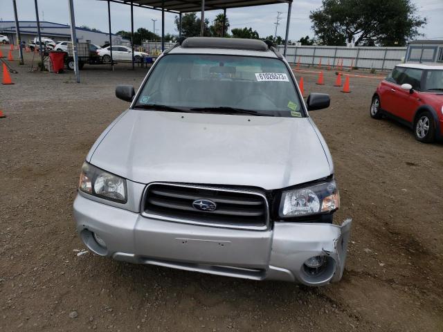 JF1SG65623H753660 - 2003 SUBARU FORESTER 2.5XS Gümüş fotoğraf 5