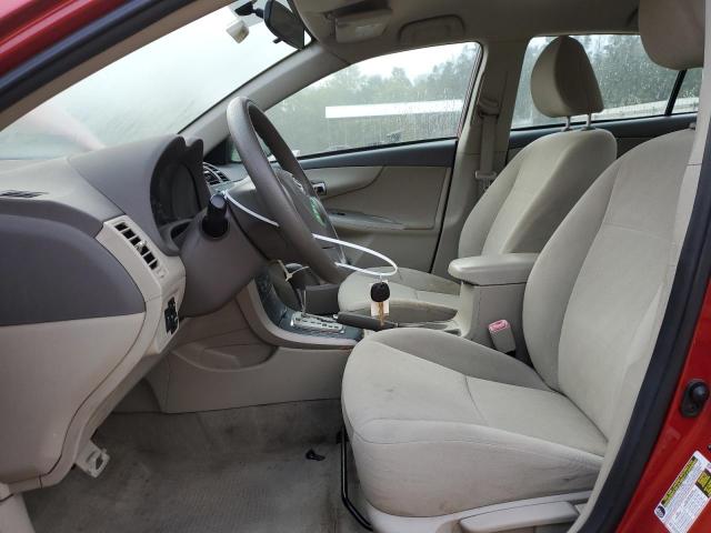 2T1BU4EE9AC404091 - 2010 TOYOTA COROLLA BASE RED photo 7