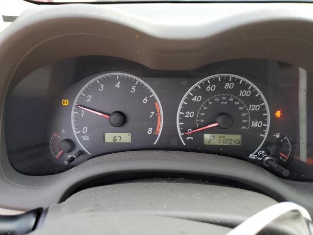 2T1BU4EE9AC404091 - 2010 TOYOTA COROLLA BASE RED photo 9