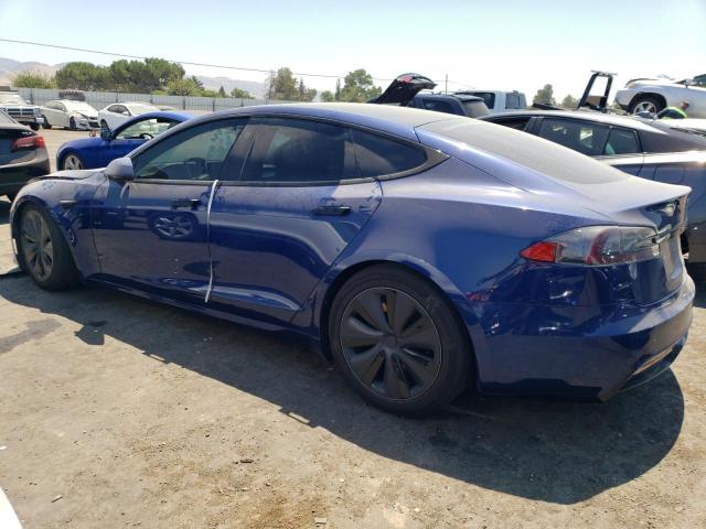 5YJSA1E50MF447287 - 2021 TESLA MODEL S Կապույտ լուսանկար 2
