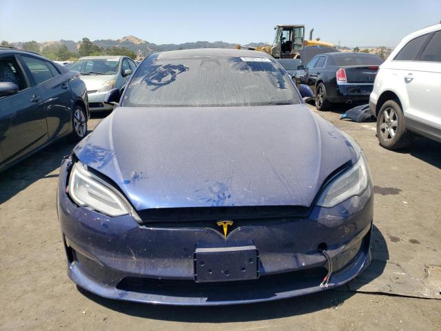 5YJSA1E50MF447287 - 2021 TESLA MODEL S Կապույտ լուսանկար 5