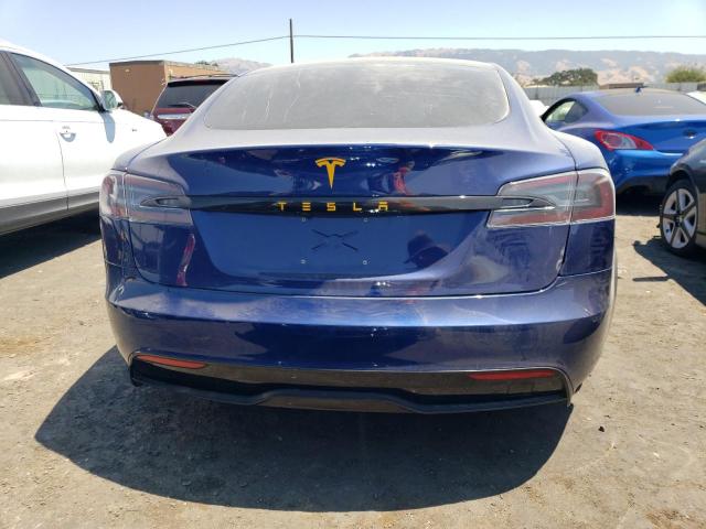 5YJSA1E50MF447287 - 2021 TESLA MODEL S Կապույտ լուսանկար 6