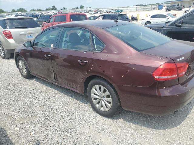 1VWAH7A32CC048601 - 2012 VOLKSWAGEN PASSAT S BURGUNDY photo 2