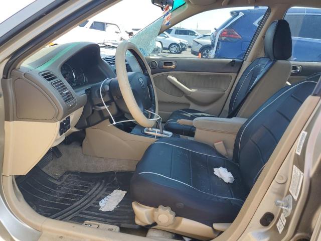 2HGES26795H555467 - 2005 HONDA CIVIC EX GOLD photo 7