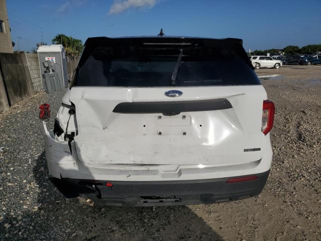 1FM5K8AW9LGC13604 - 2020 FORD EXPLORER POLICE INTERCEPTOR 白色 照片 6