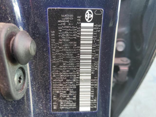 5YFB4MDE8RP084128 - 2024 TOYOTA COROLLA LE ლურჯი ფოტო 12