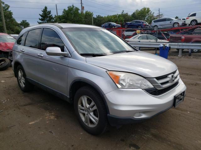 JHLRE4H74AC000751 - 2010 HONDA CR-V EXL SILVER photo 4