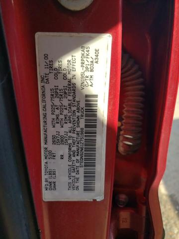 5TEGN92N61Z751988 - 2001 TOYOTA TACOMA DOUBLE CAB PRERUNNER BROWN photo 13