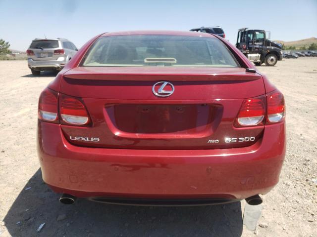 JTHCH96S860014464 - 2006 LEXUS GS 300 RED photo 6