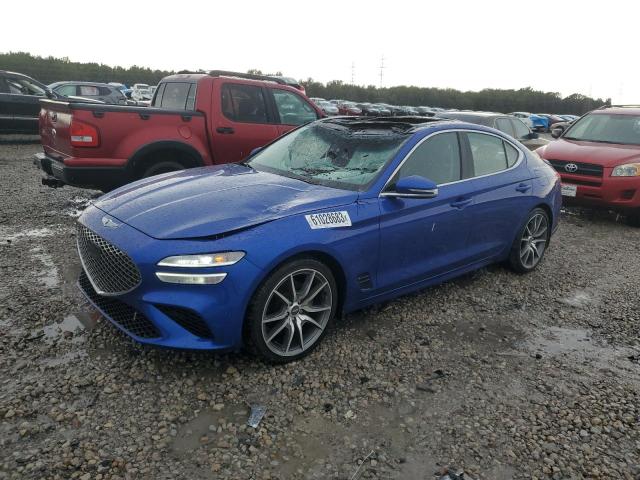 KMTG34TA7NU087589 - 2022 GENESIS G70 BASE BLUE photo 1