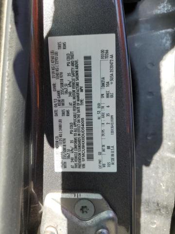 1FMCU9HX0DUD54005 - 2013 FORD ESCAPE SEL GRAY photo 13