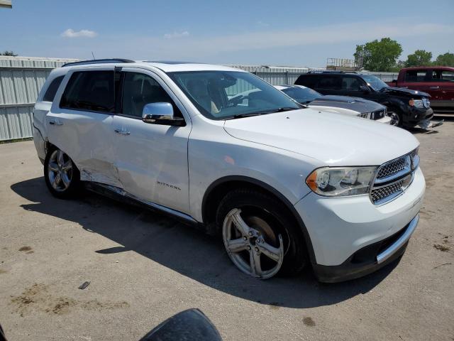 1C4RDJEG3DC698079 - 2013 DODGE DURANGO CITADEL WHITE photo 4