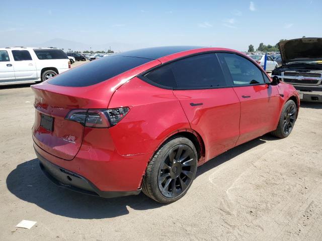 7SAYGAEE5PF793299 - 2023 TESLA MODEL Y RED photo 3