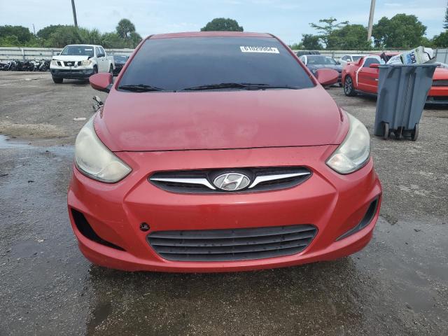 KMHCT4AE0DU483148 - 2013 HYUNDAI ACCENT GLS RED photo 5