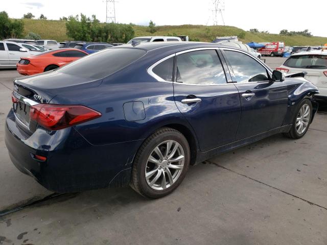 JN1BY1AR5JM220820 - 2018 INFINITI Q70 3.7 LUXE BLUE photo 3