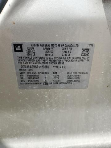 2GNALAEK5F1123065 - 2015 CHEVROLET EQUINOX LS 棕色 照片 14