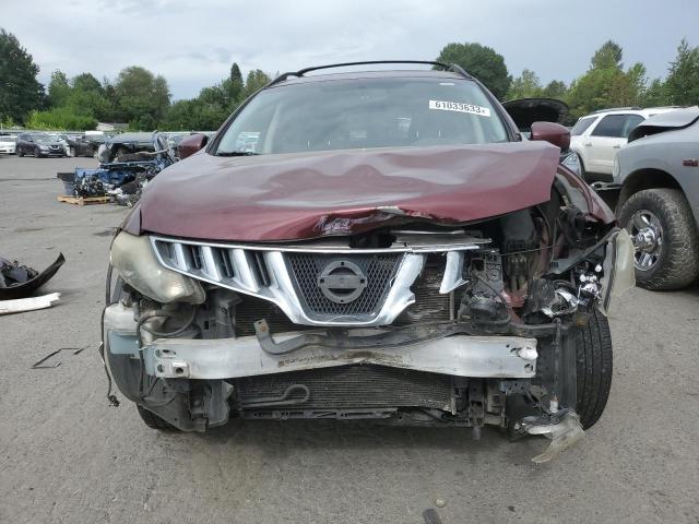 JN8AZ18W99W152978 - 2009 NISSAN MURANO S BURGUNDY photo 5