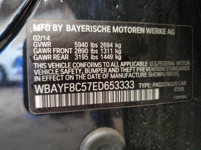 WBAYF8C57ED653333 - 2014 BMW 750 LXI BLACK photo 12