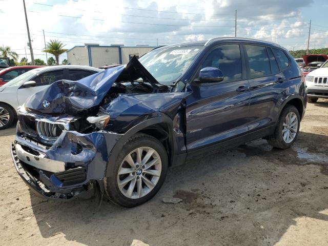 5UXWX9C3XH0W71279 - 2017 BMW X3 XDRIVE28I BLUE photo 1